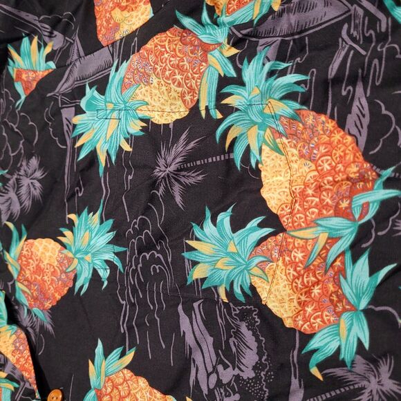 VTG Paradise Found Honolulu Made in Hawaii USA Rare Tropical Pineapple XL Rayon - Picture 7 of 8